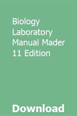 10 edition biology mader 11